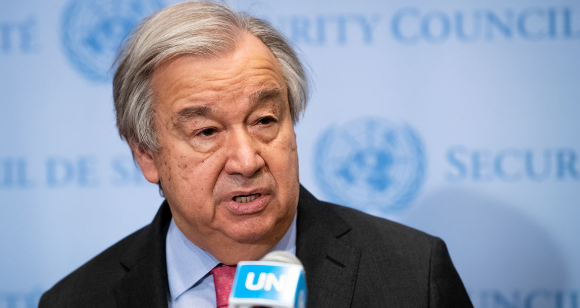 UN Secretary-General: 'The war in Ukraine must stop — now.' 