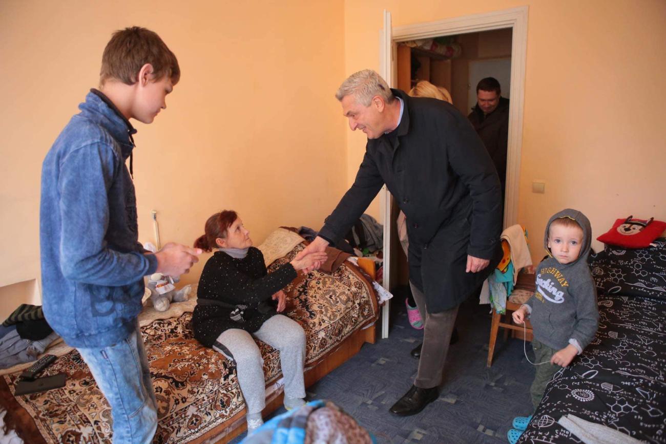UN High Commissioner for Refugees visits Ukraine